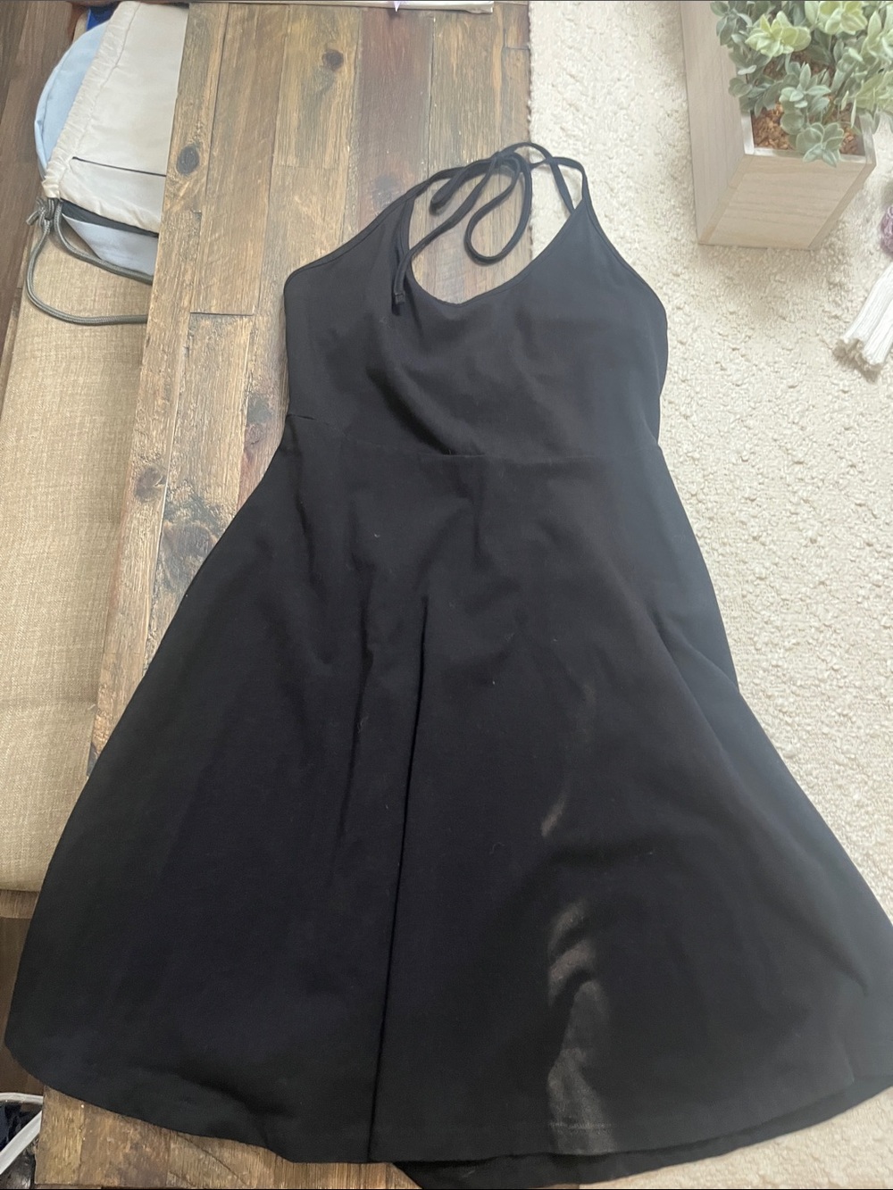 Forever 21 Black One-Shoulder A-Line Dress